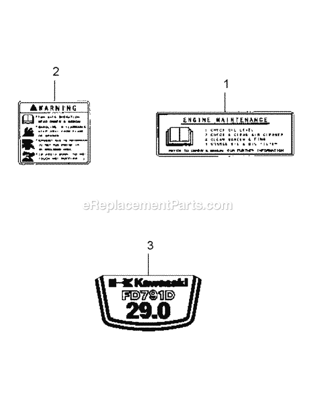 Fd791d-As04 Label Diagram and Parts List for M60-KW 53AB5GFX750 Cub Cadet Sprayer
